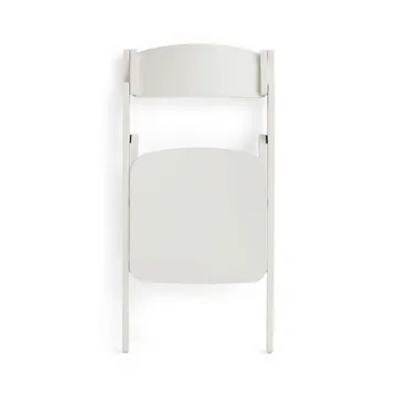 Backflip Chair Stuhl - Cream White lackiert Buche - HAY