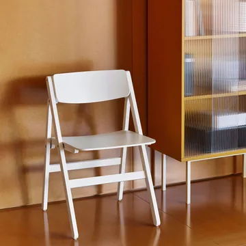 Backflip Chair Stuhl - Cream White lackiert Buche - HAY
