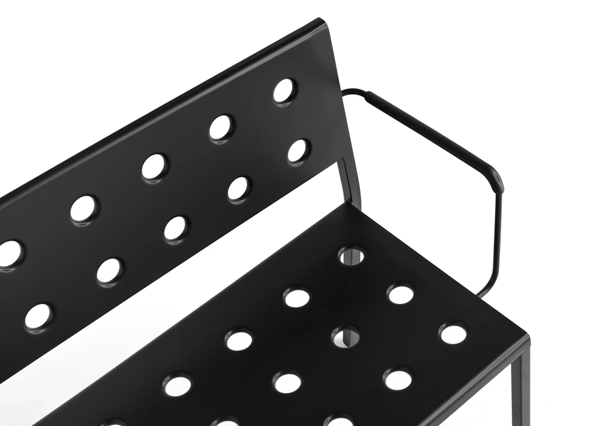 Balcony Dining Bank mit Armlehne 121x52 cm, Anthracite HAY