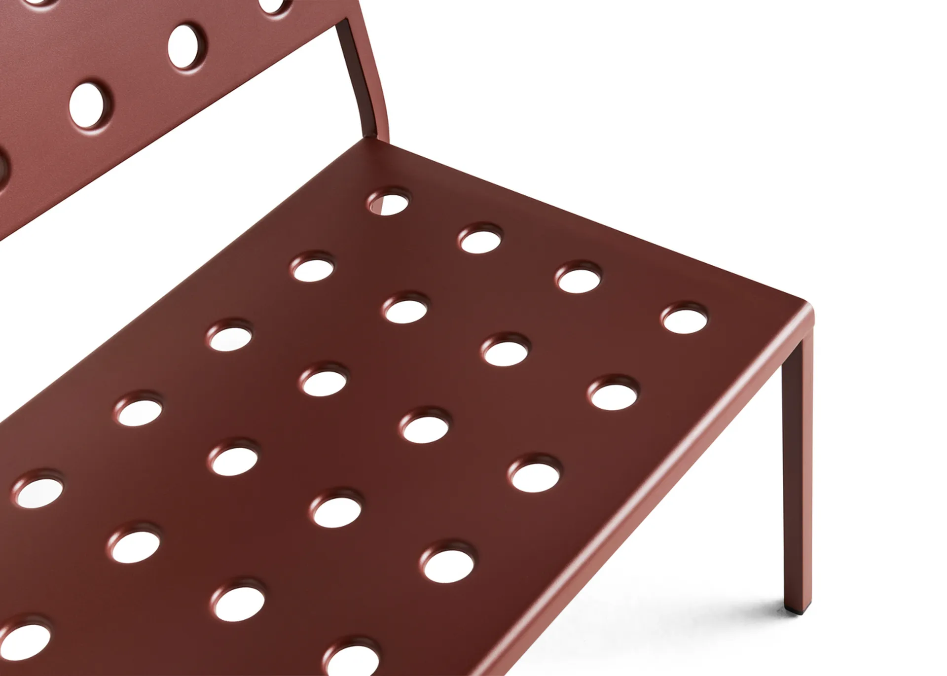 Balcony Lounge Bank 113,5x69 cm, Iron red HAY