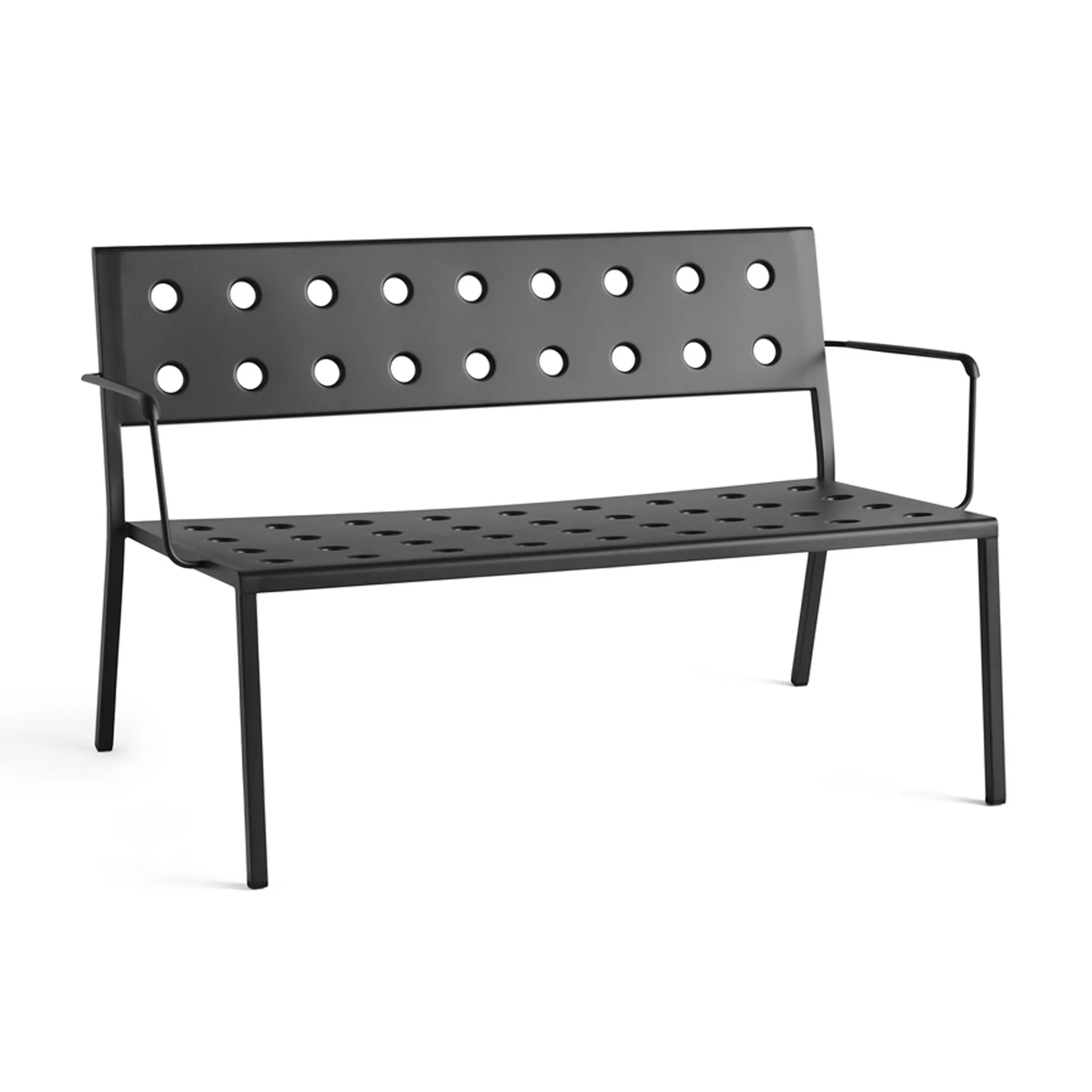 Balcony Lounge Bank mit Armlehne 121,5x69 cm, Anthracite HAY