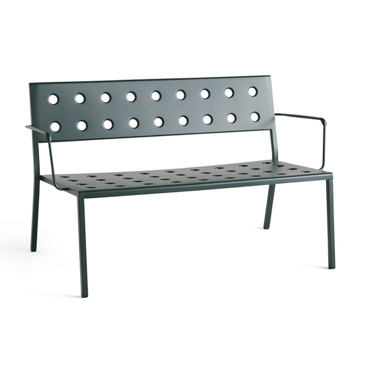 Balcony Lounge Bank mit Armlehne 121,5x69 cm - Dark forest - HAY