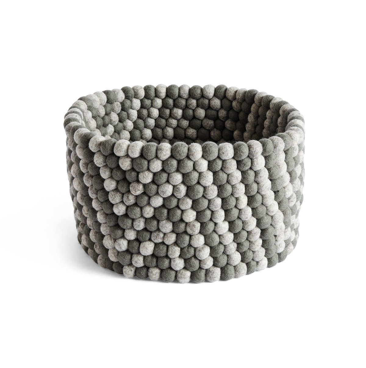 HAY Bead Korb Grey | Skandinavisches Design | Aufbewahrungskörbe | Grau