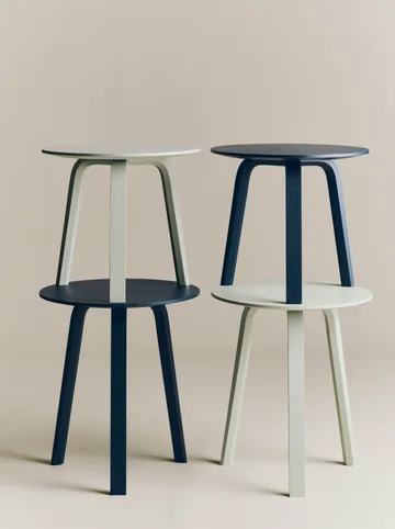 Bella Couchtisch - Blue charcoal, Ø45x39 cm - HAY