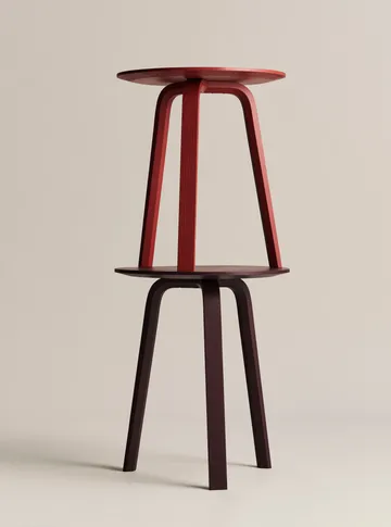 Bella Couchtisch - Dark bordeaux, Ø45x49 cm - HAY