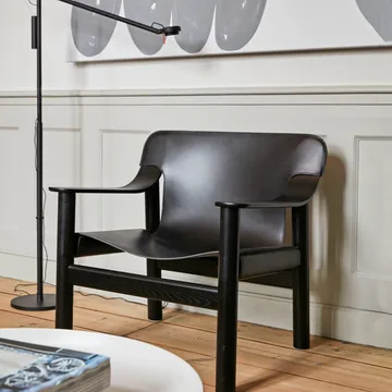 Bernard Sessel - Stoff raw canvas beige-Eichengestell - HAY