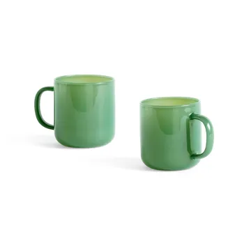 Borosilicate Tasse 30cl 2er Pack - Jade green - HAY