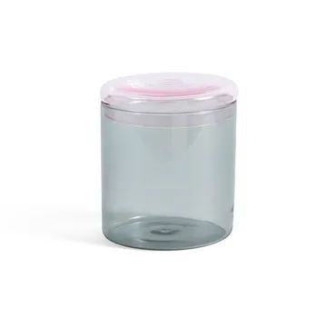 Borosilicate Verwahrungsdose Glas L 1 Liter - Grau - HAY