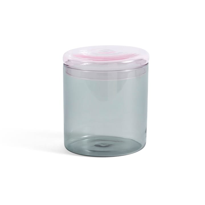 Borosilicate Verwahrungsdose Glas L 1 Liter, Grau HAY