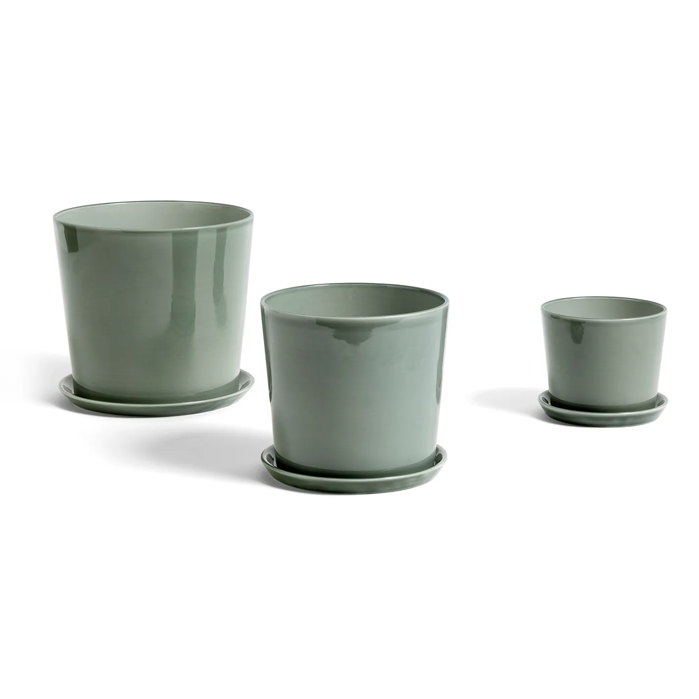 Botanical Family Blumentopf L Ø18cm, Dusty green HAY