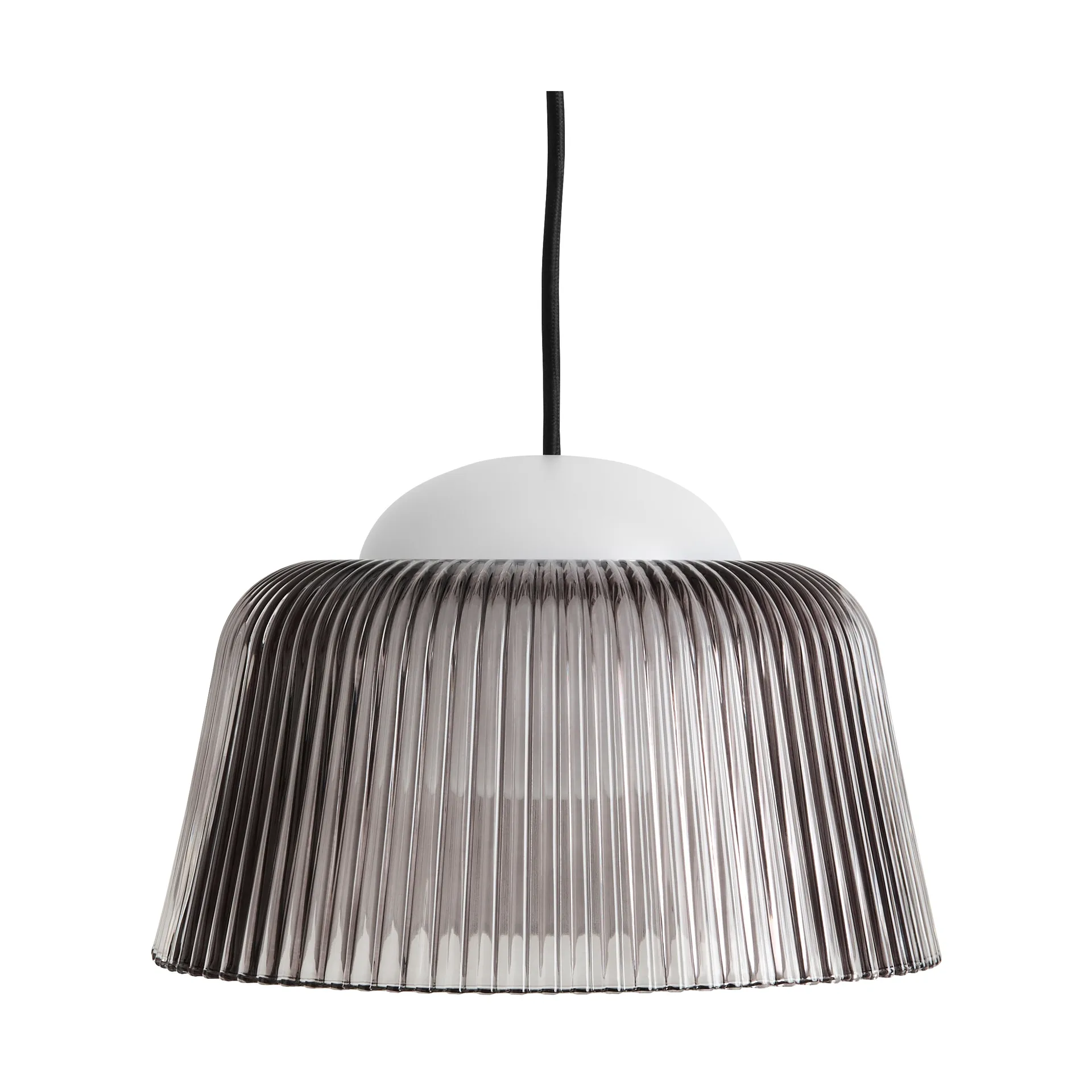 Brim Bottle Pendelleuchte Ø24,5 cm, Grey glass HAY