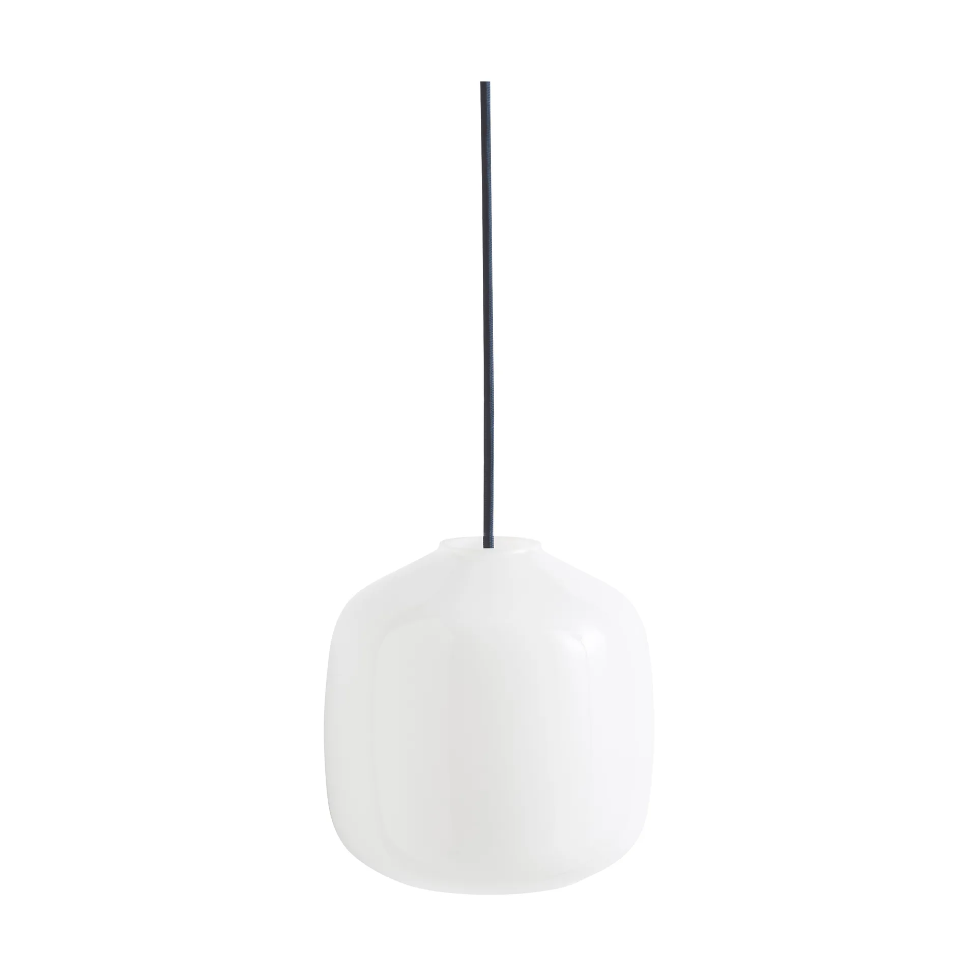 Buoy Pendelleuchte Ø20 cm, Opal glass-anthracite blue HAY