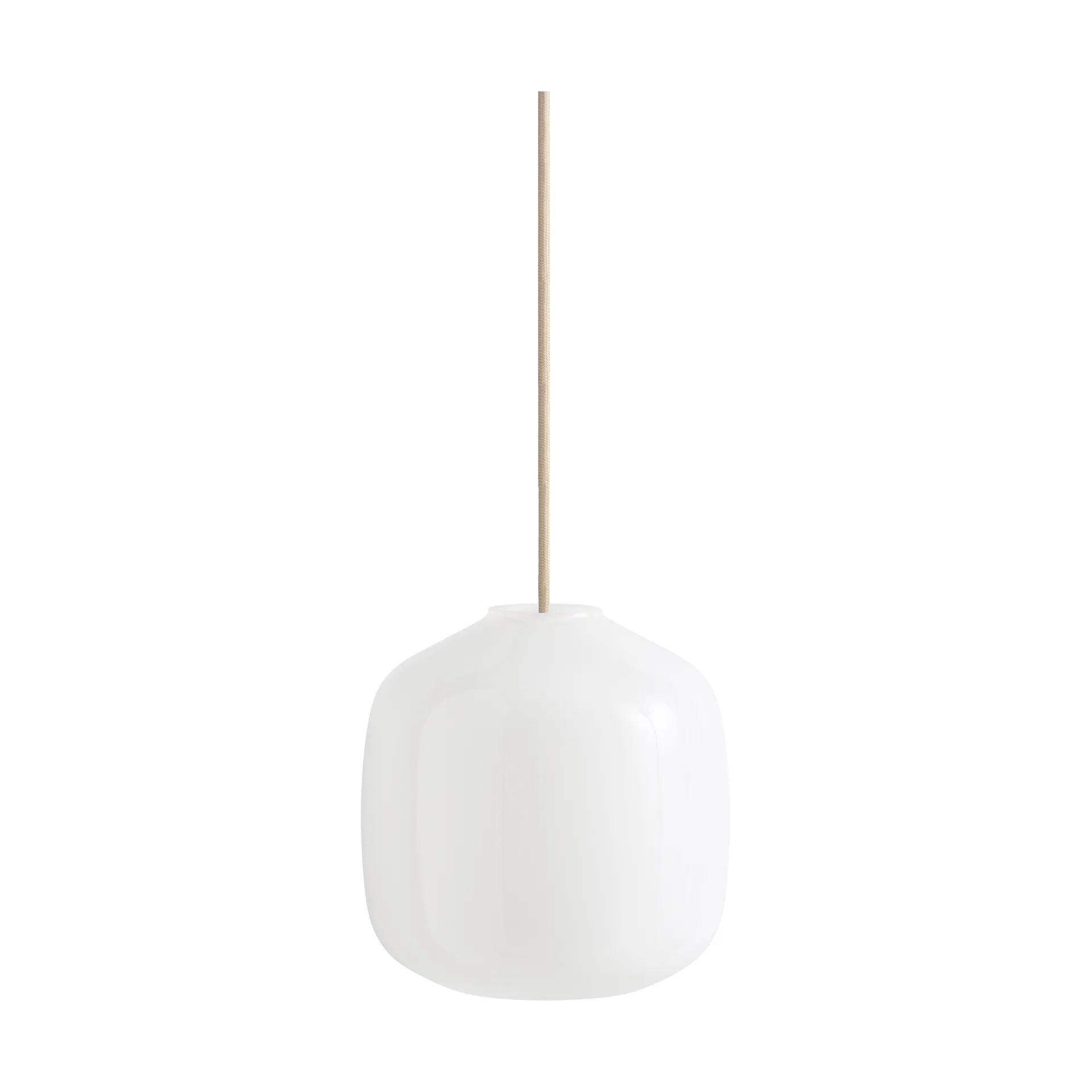 Buoy Pendelleuchte Ø20 cm, Opal glass-beton grey HAY
