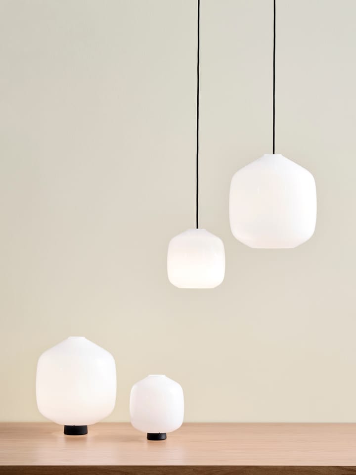 Buoy Pendelleuchte Ø20 cm, Opal glass-beton grey HAY