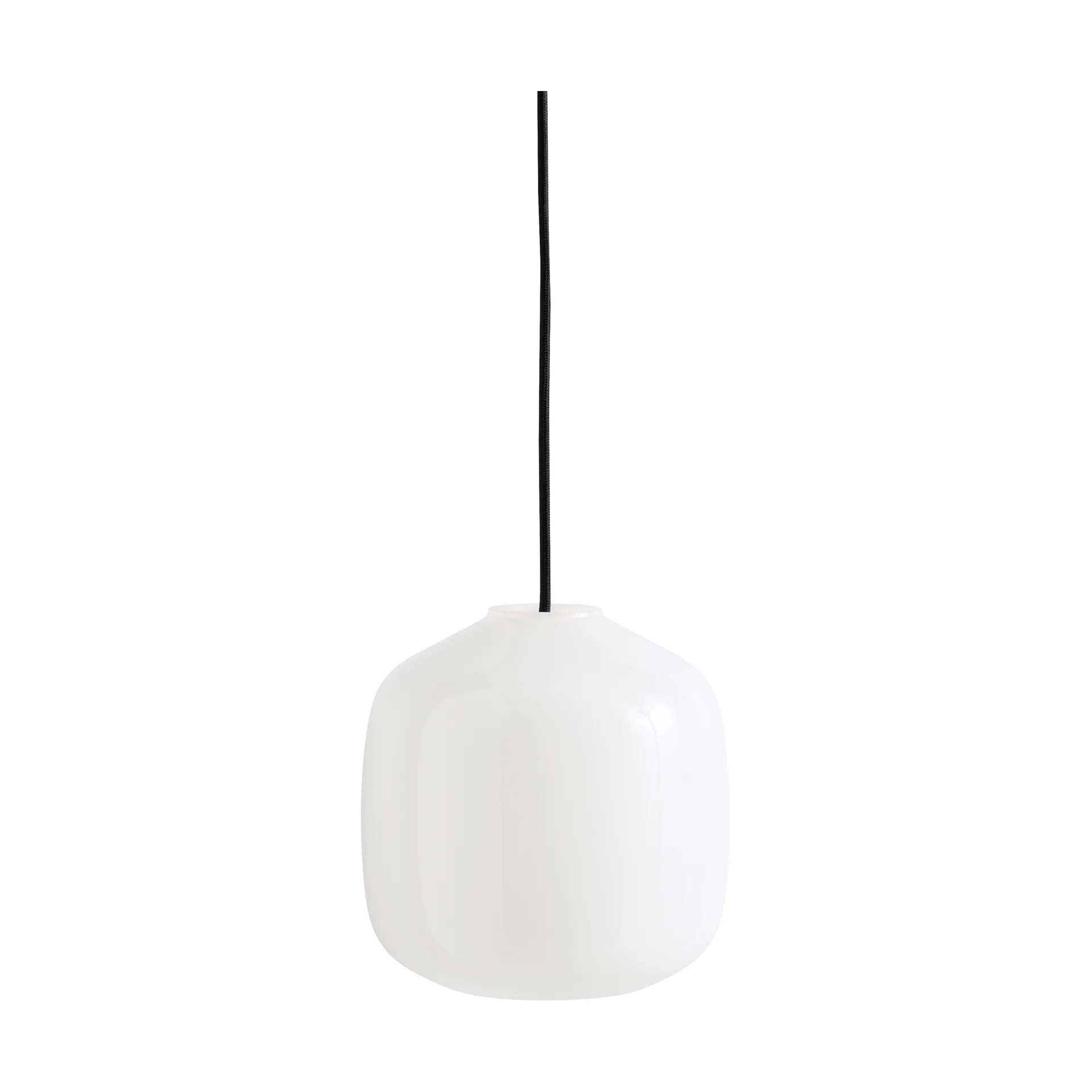 Buoy Pendelleuchte Ø20 cm, Opal glass-soft black HAY