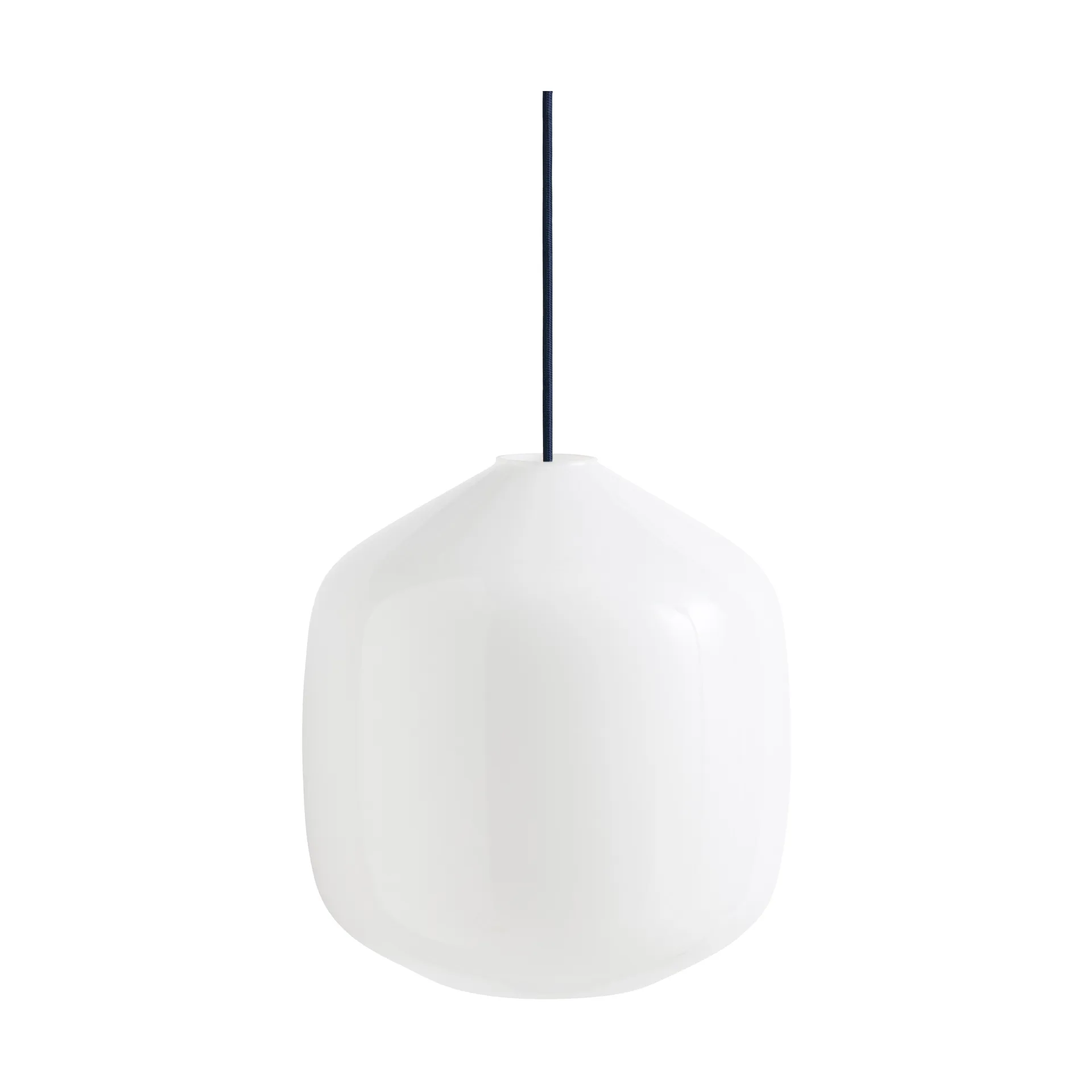 Buoy Pendelleuchte Ø30 cm, Opal glass-anthracite blue HAY