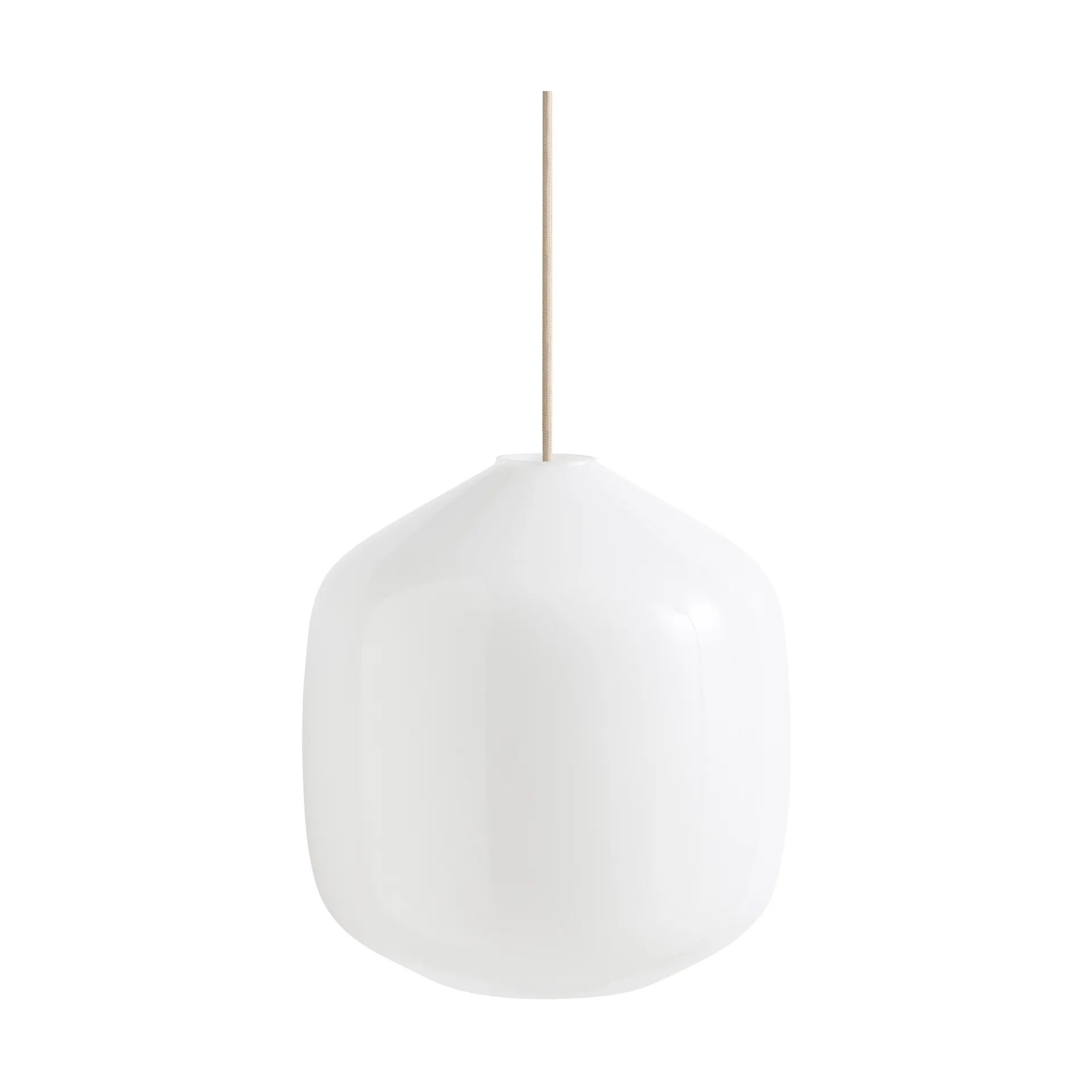 Buoy Pendelleuchte Ø30 cm, Opal glass-beton grey HAY
