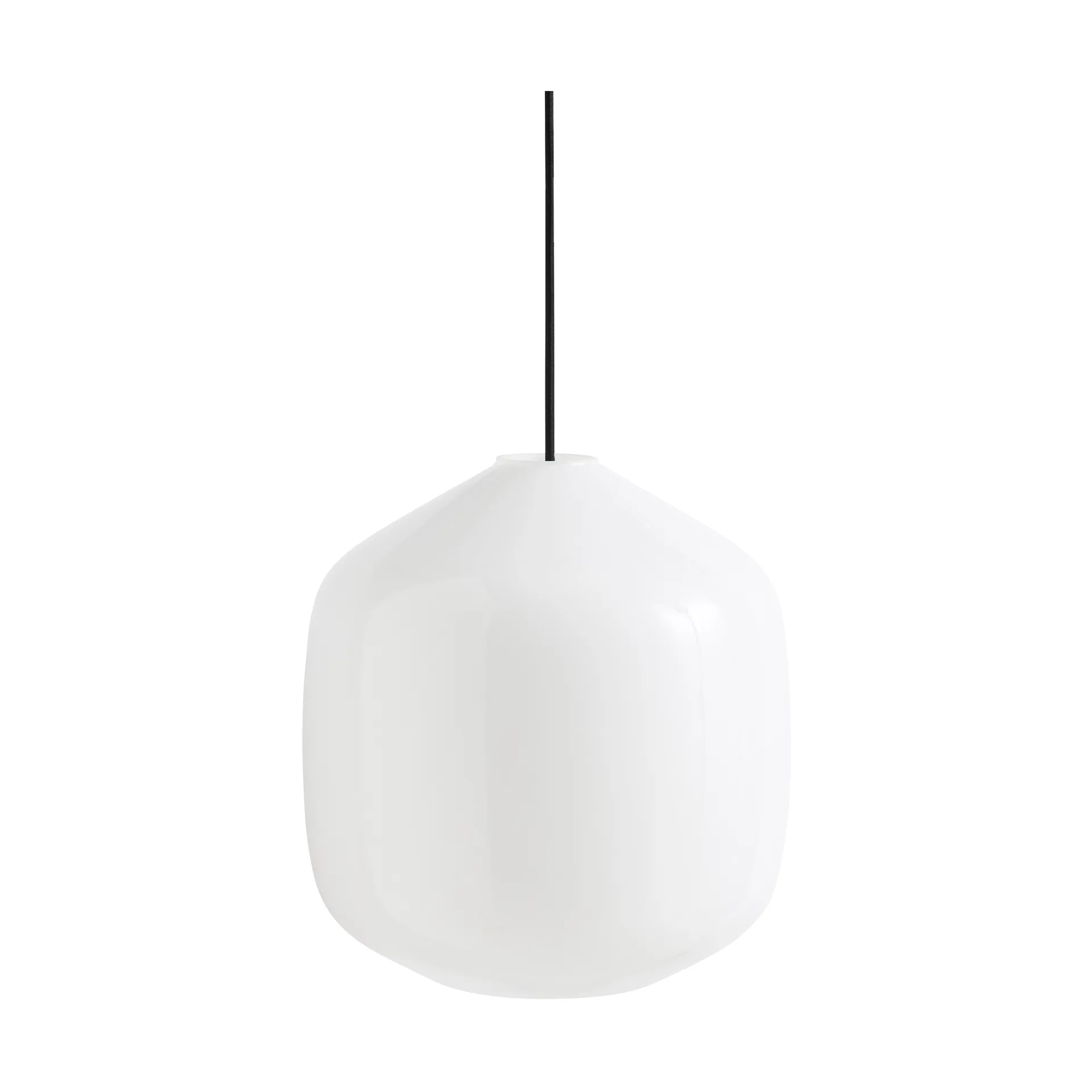 Buoy Pendelleuchte Ø30 cm, Opal glass-soft black HAY