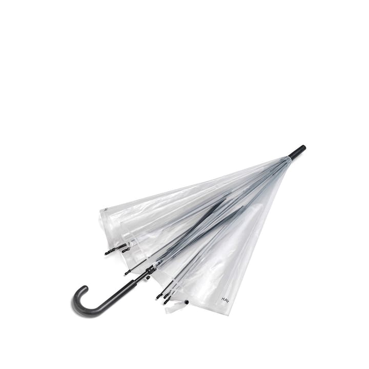 Canopy Regenschirm - Clear, Aluminiumgriff schwarz - HAY