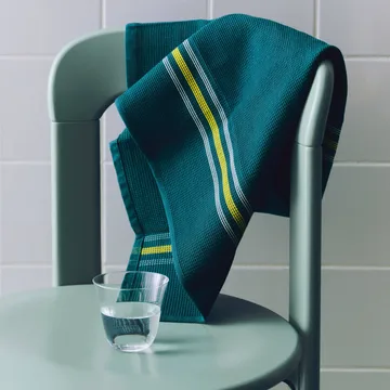 Canteen Küchenhandtuch 52 × 80 cm - Green-yellow block stripe - HAY