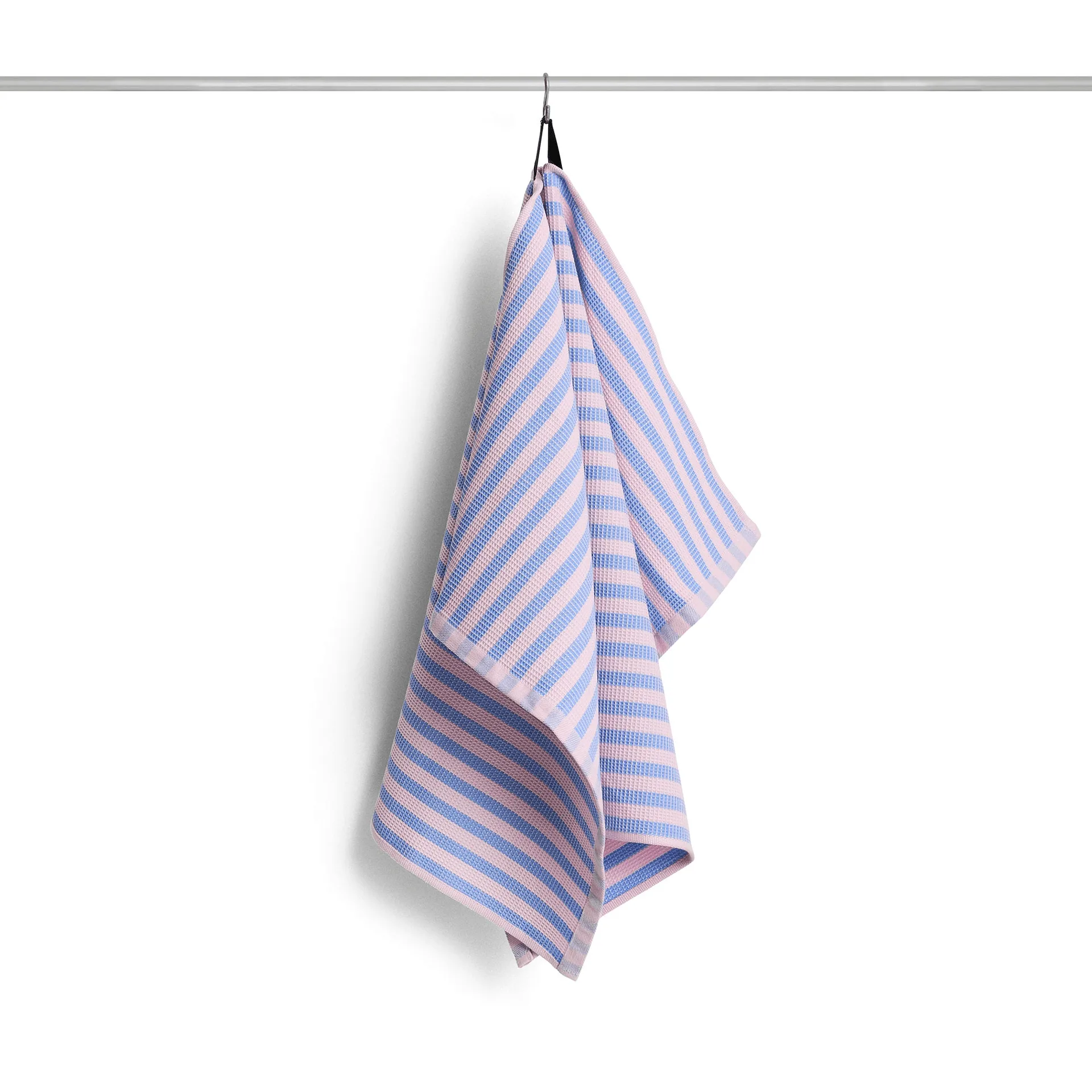 Canteen Küchenhandtuch 52 × 80 cm, Sky blue-light pink block stripe HAY