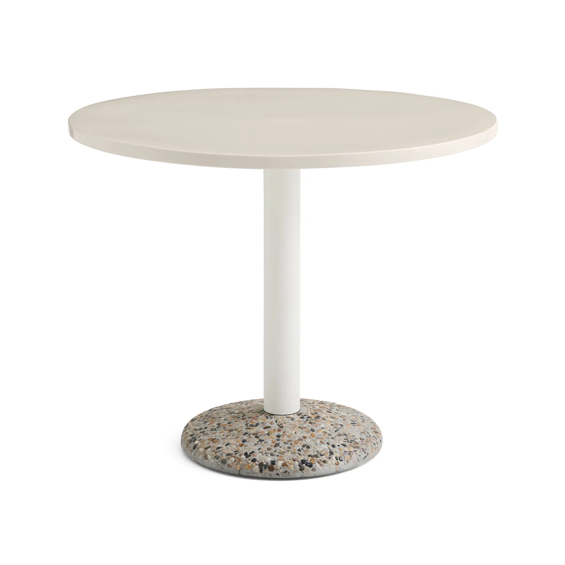 Ceramic Table Tisch Ø90 cm, Warm white HAY