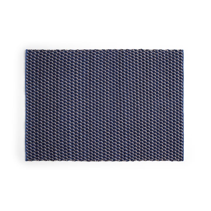 Channel Teppich - Blau-weiß 140 x 200cm - HAY