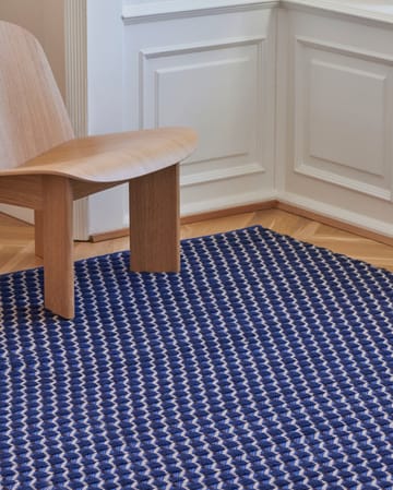 Channel Teppich - Blau-weiß 50 x 80cm - HAY