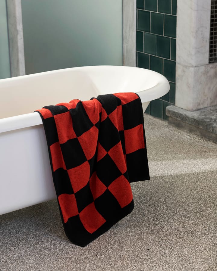 Check Badehandtuch 70 x 136 cm, Poppy red HAY