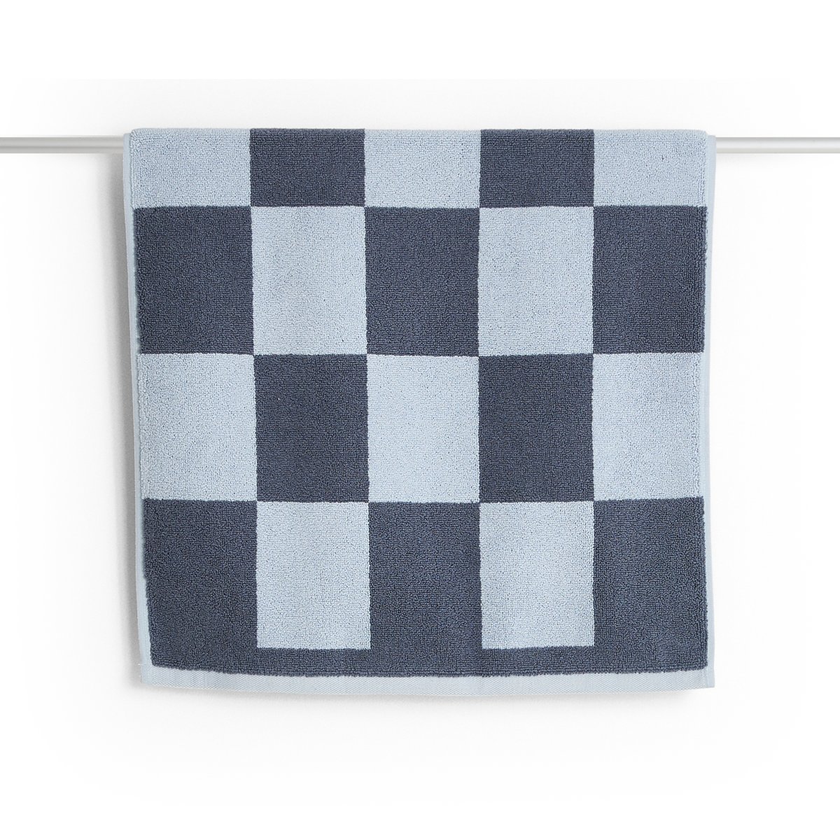 HAY Check Badezimmerteppich 50 x 90cm Steel blue