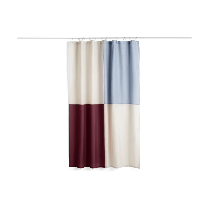Check Duschvorhang 180×200 cm - Burgundy - HAY