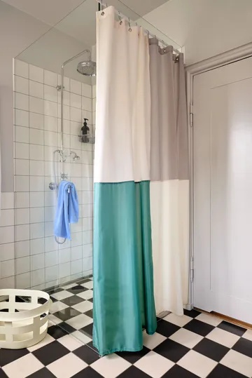 Check Duschvorhang 180×200 cm - Green - HAY