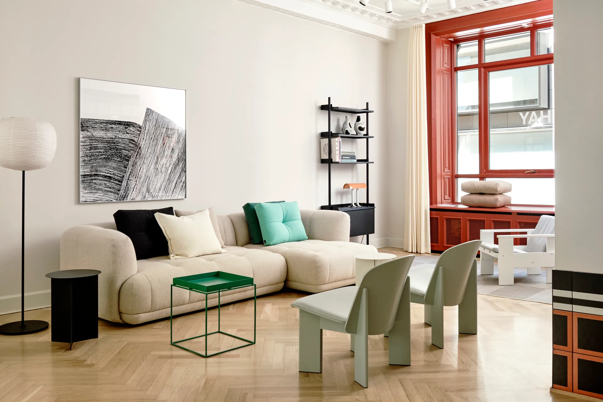 Chisel Lounge Chair, Eucalyptus lackiertes Buche HAY