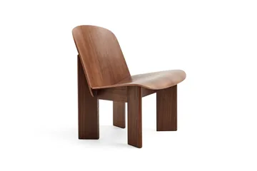 Chisel Lounge Chair - Lackiertes Walnuss - HAY