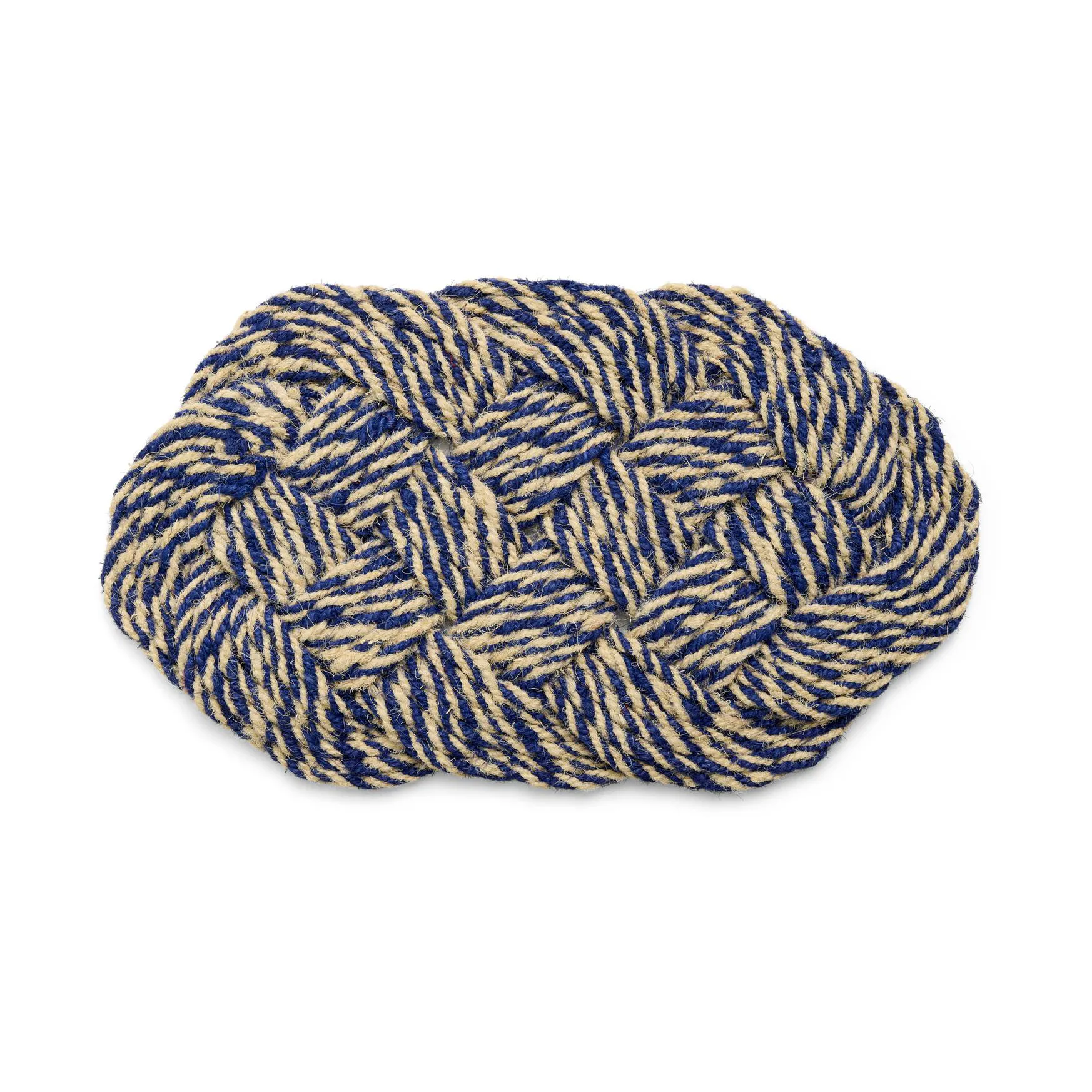 Coco Fußmatte 40x80 cm, Swirl blue-off white HAY