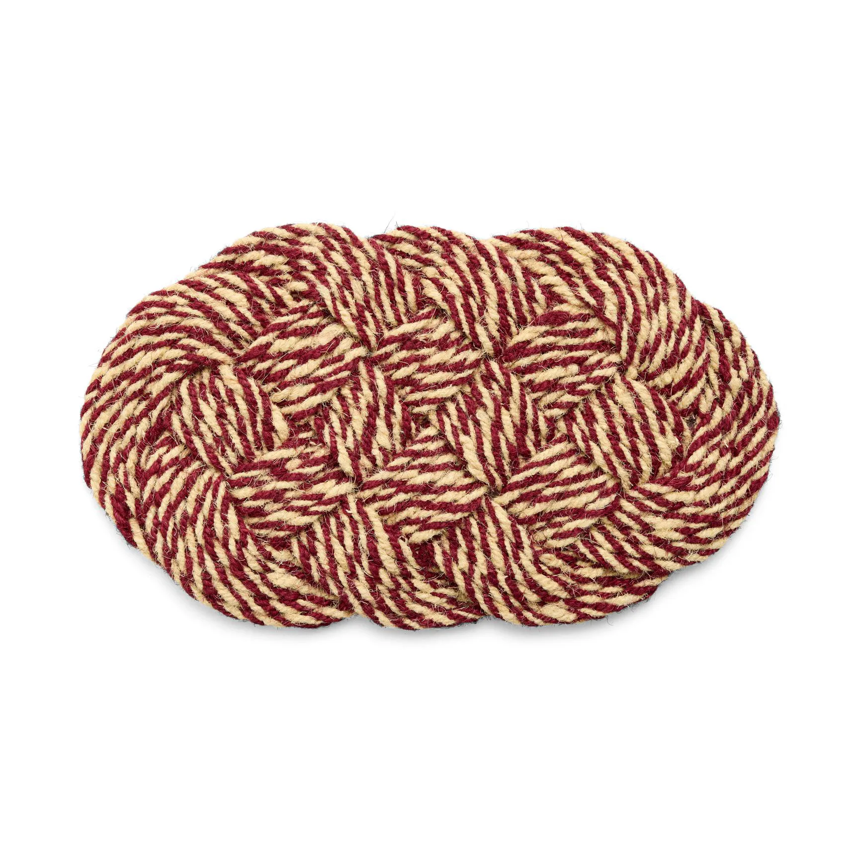 Coco Fußmatte 40x80 cm, Swirl bordeaux-off white HAY