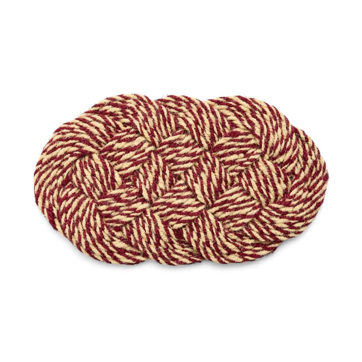Coco Fußmatte 40x80 cm - Swirl bordeaux-off white - HAY