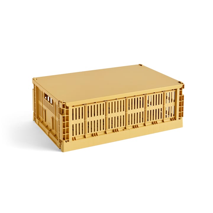 Colour Crate Deckel large - Golden yellow - HAY