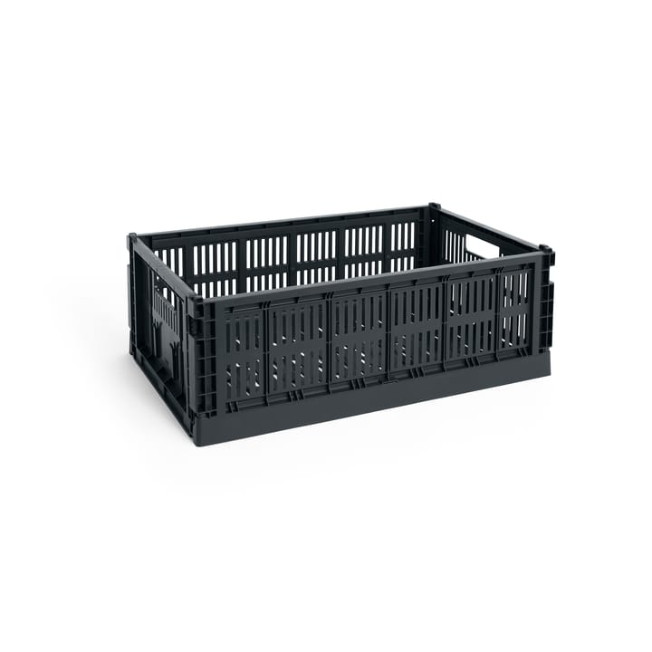 Colour Crate L 34,5 x 53cm - Charcoal - HAY