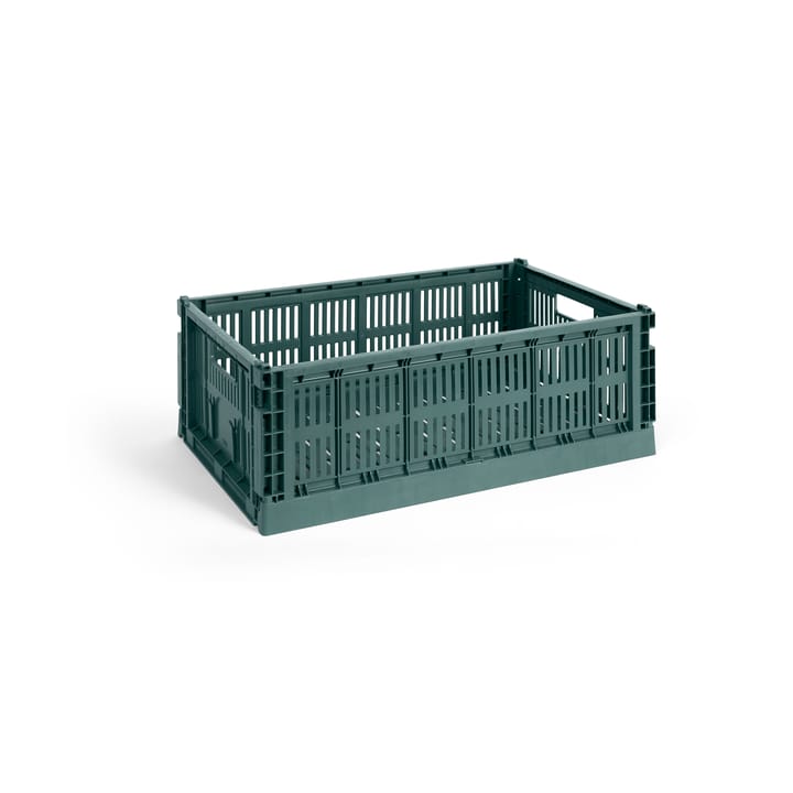 Colour Crate L 34,5 x 53cm - Dark green - HAY