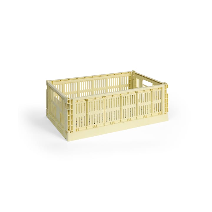 Colour Crate L 34,5 x 53cm - Light yellow - HAY