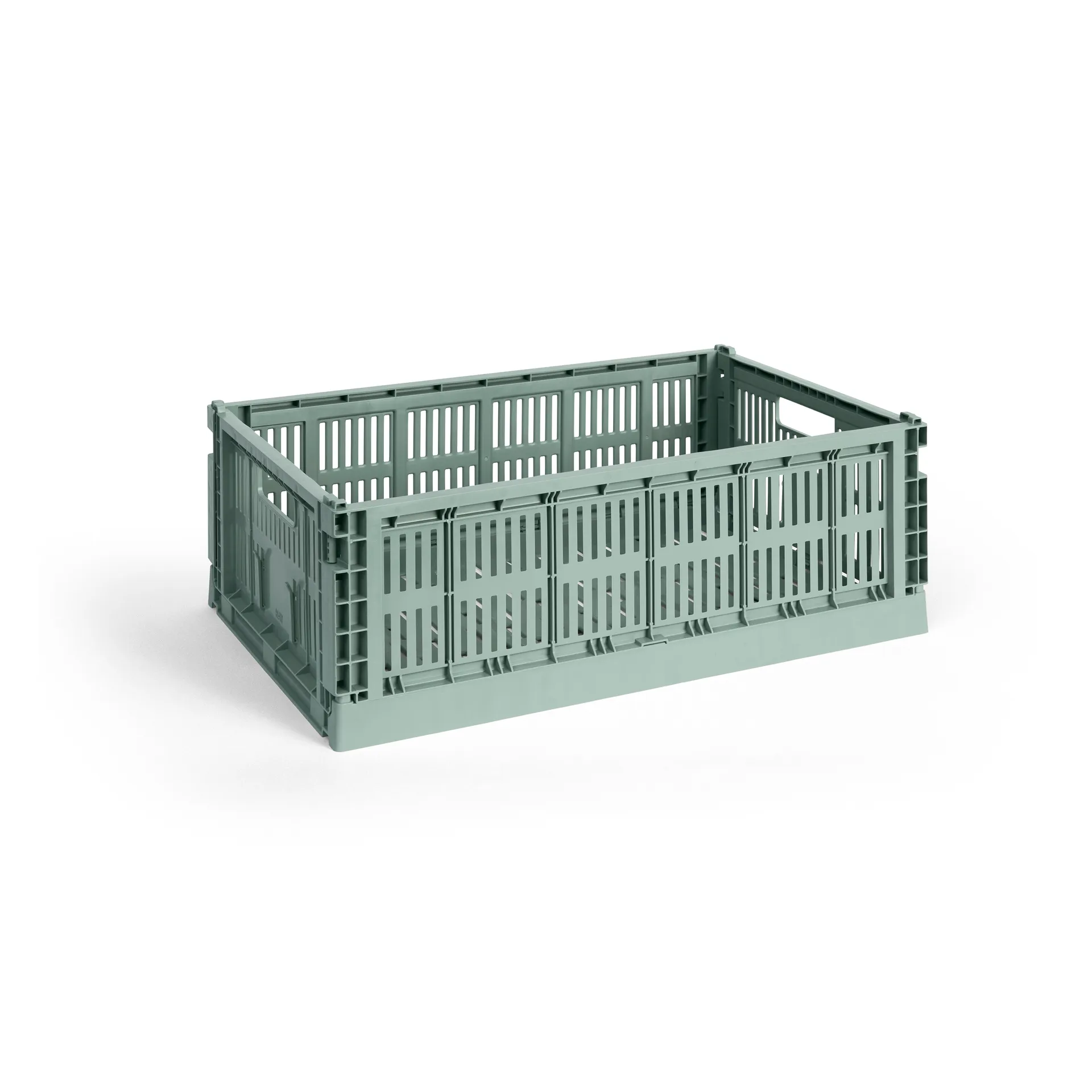 Colour Crate L 34,5 x 53cm, Sage green HAY