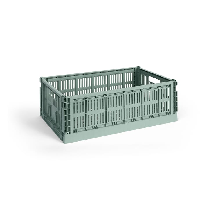 Colour Crate L 34,5 x 53cm - Sage green - HAY