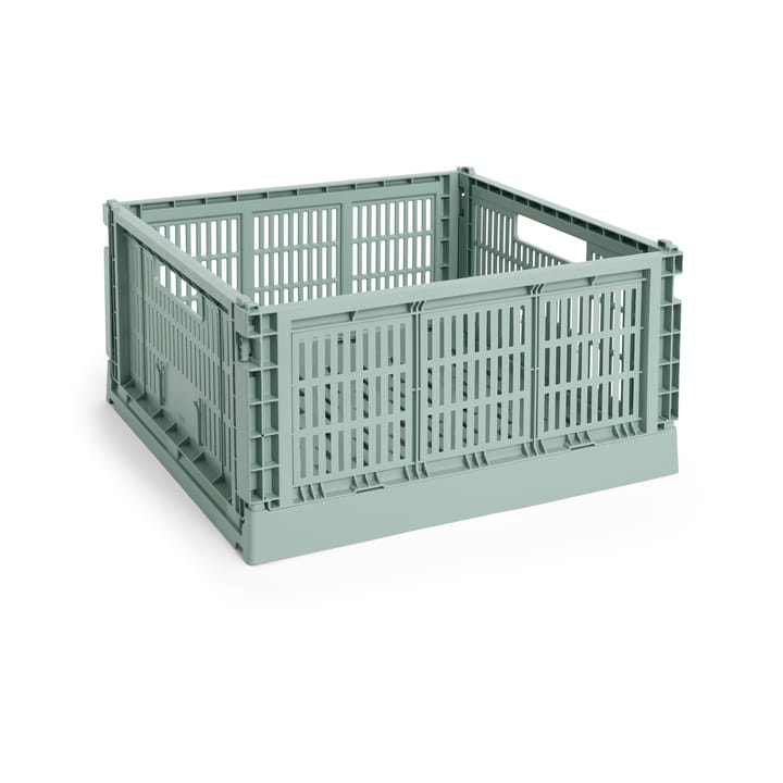 Colour Crate L Quadrat 42x42 cm - Sage green - HAY