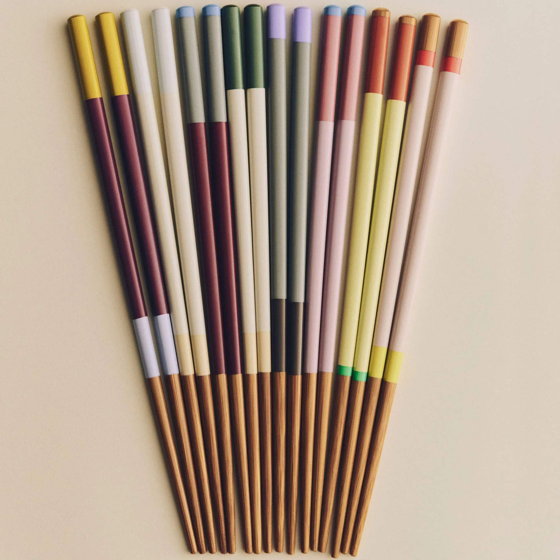 Colour Essstäbchen 4er-Pack, Bright HAY