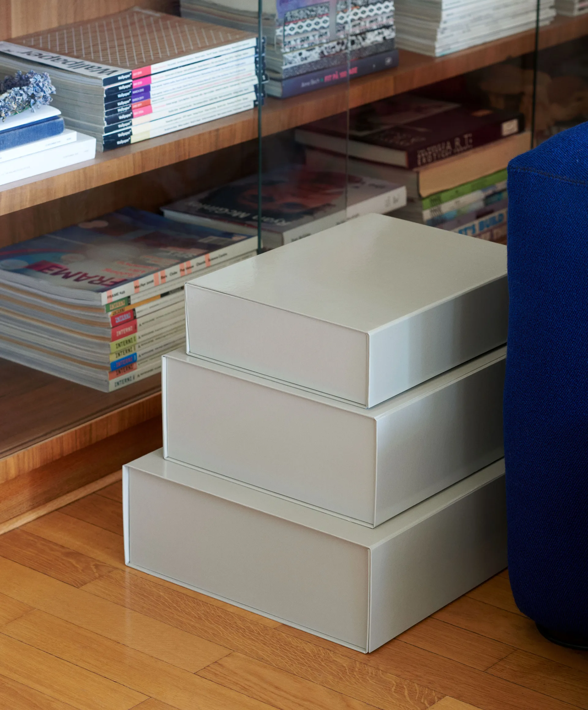 Colour Storage L Box mit Deckel 34,5 x 41,5cm, Grey HAY