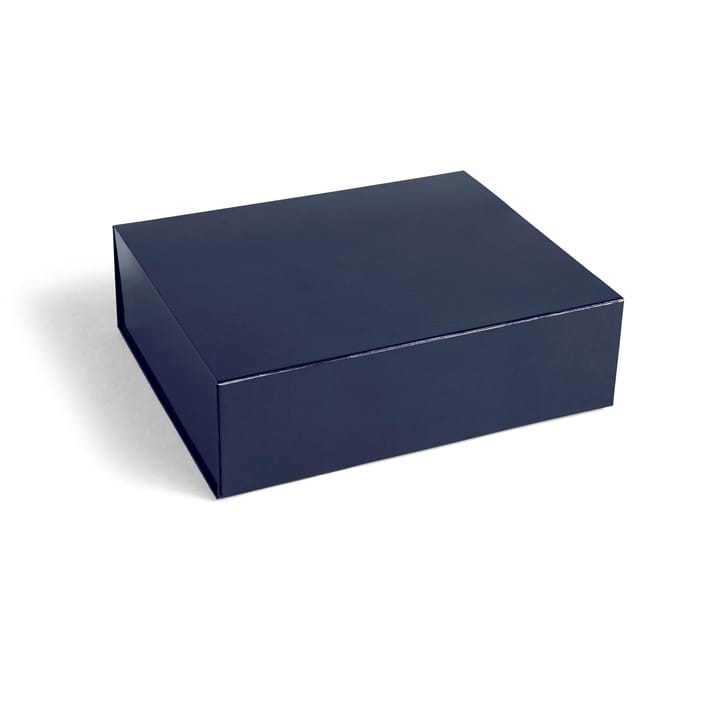 Colour Storage L Box mit Deckel 34,5 x 41,5cm - Midnight blue - HAY