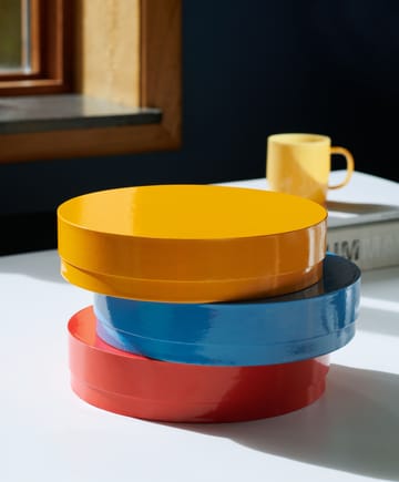Colour Storage Round Box mit Deckel Ø24cm - Egg yolk - HAY