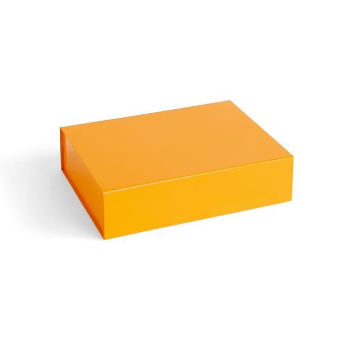 Colour Storage S Box mit Deckel 25,5 x 33cm - Egg yolk - HAY