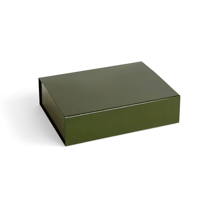 Colour Storage S Box mit Deckel 25,5 x 33cm - Olive - HAY